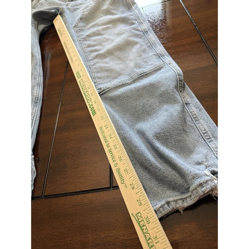 Abercrombie & Fitch 90s Loose Carpenter Double Knee Jeans Light Wash Men’s 33x30
